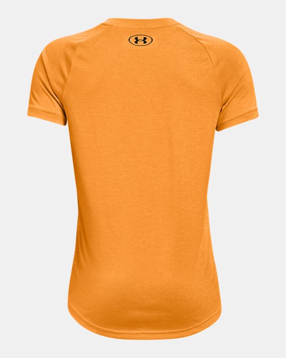 Boys' UA Tech™ 2.0 Short Sleeve, Orange, pdpMainDesktop image number 1
